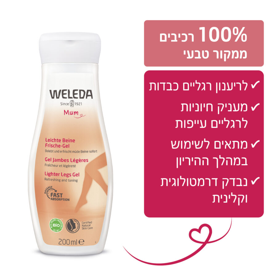 ג’ל לרגליים קלילות מרענן ומעניק חיוניות לרגליים