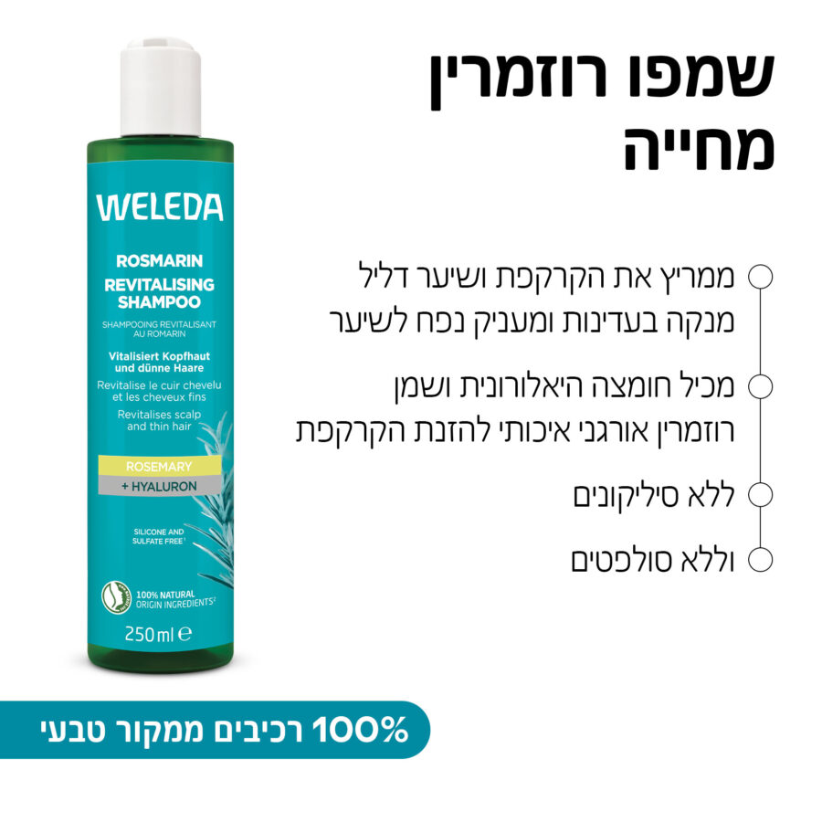 שמפו רוזמרין מחייה