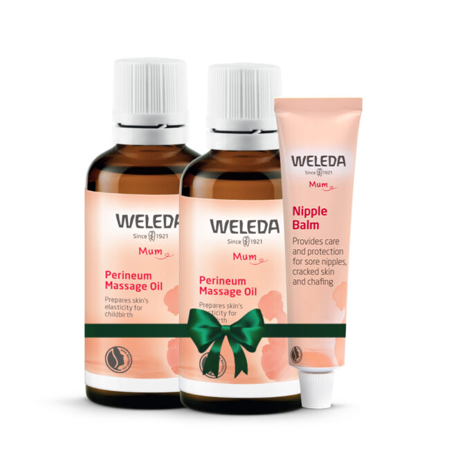 זוג שמן לעיסוי פרינאום ובאלם לפטמות