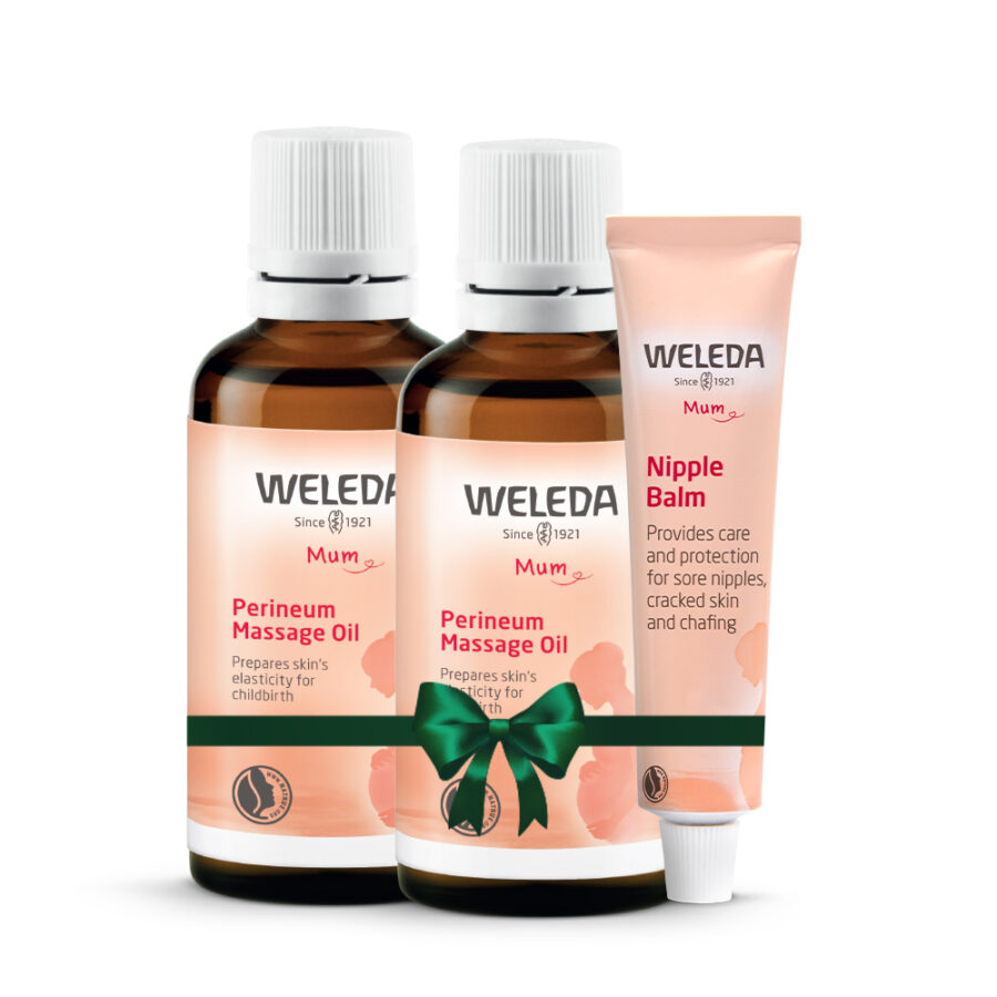 זוג שמן לעיסוי פרינאום ובאלם לפטמות