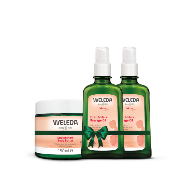 מארז סימני מתיחה בדגש על שמן הריון