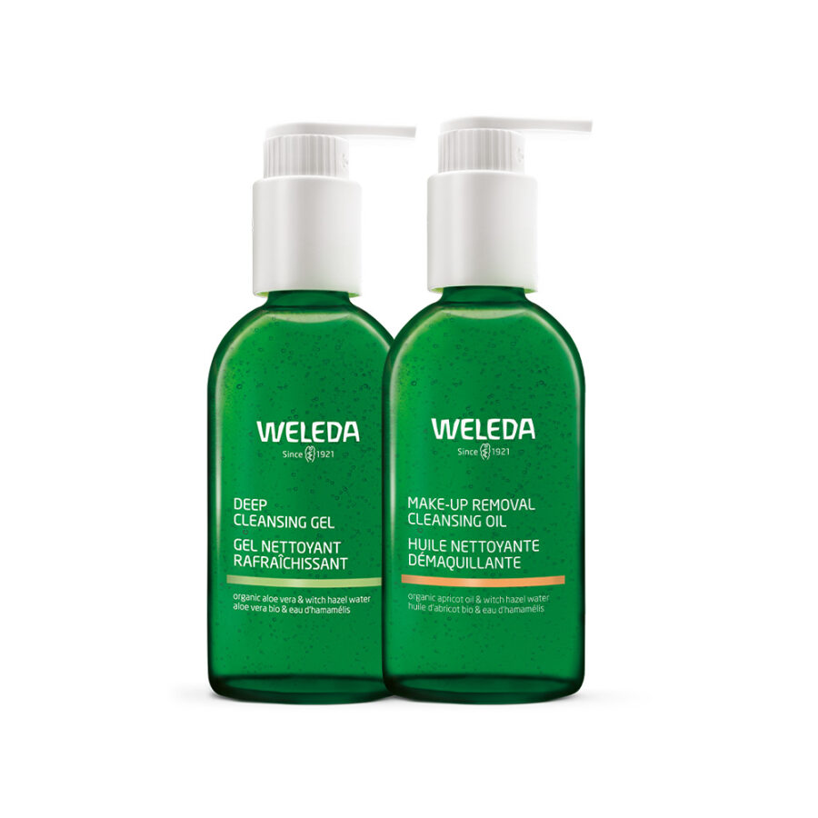 שמן ניקוי להסרת איפור וג’ל ניקוי עמוק