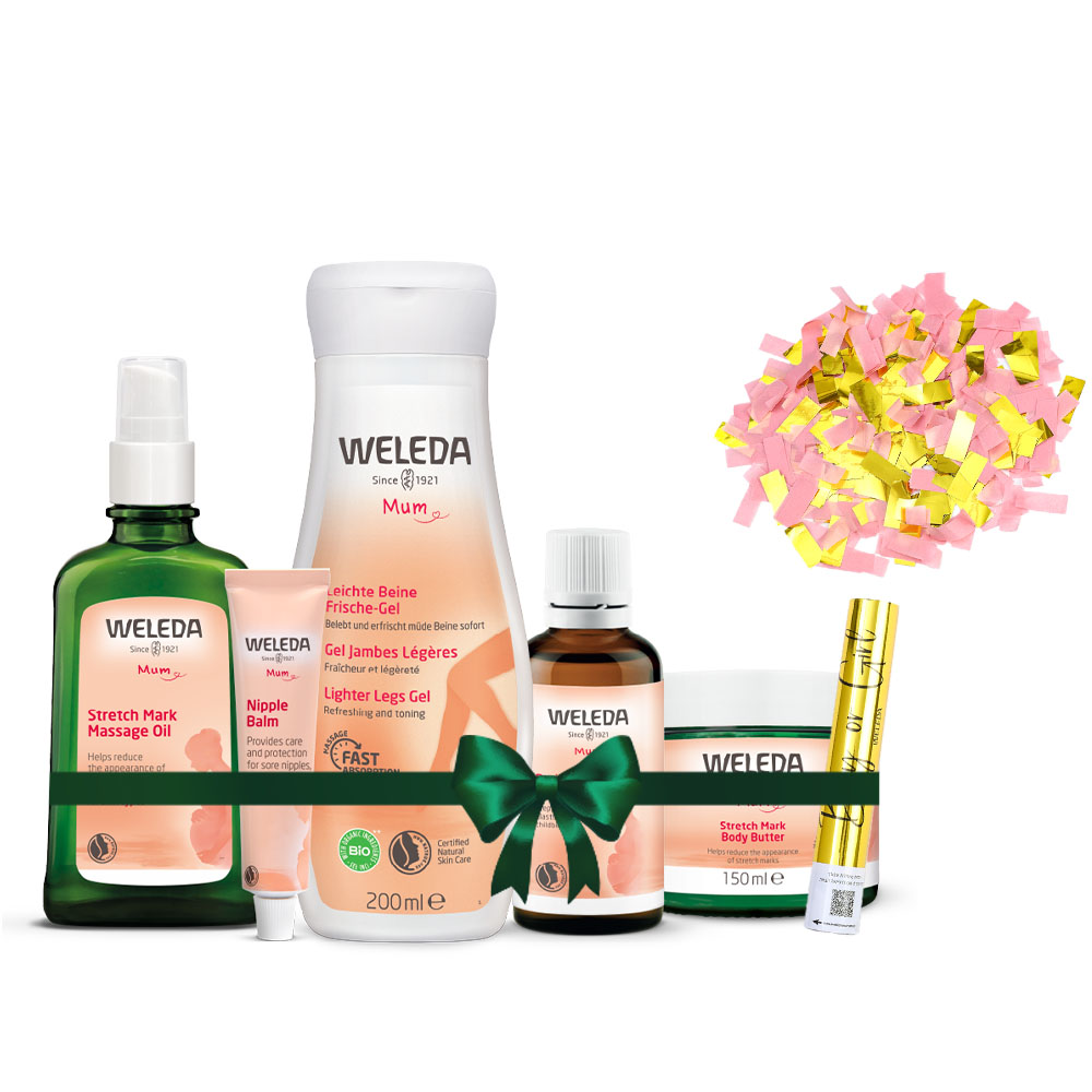 מארז הריון מלא + קונפטי ורוד