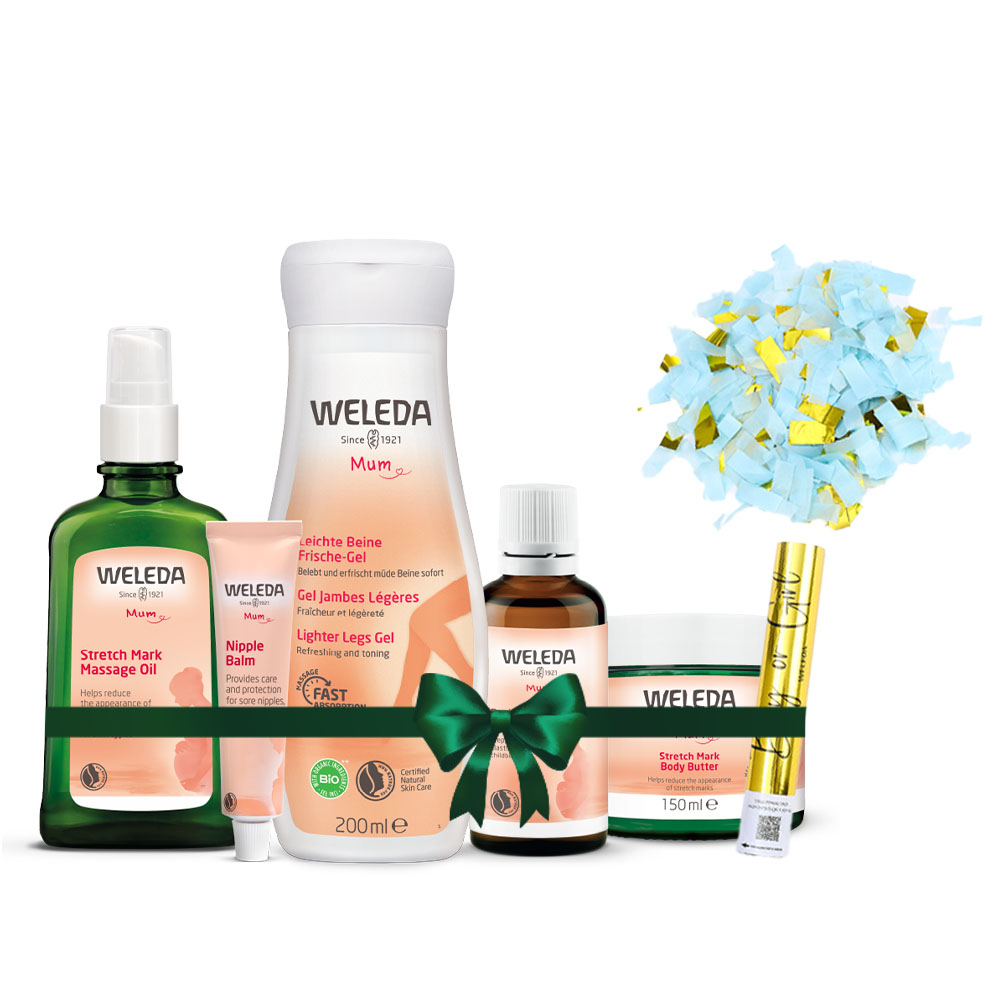 מארז הריון מלא + קונפטי כחול