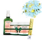 סימני מתיחה בדגש על חמאת הריון כחול