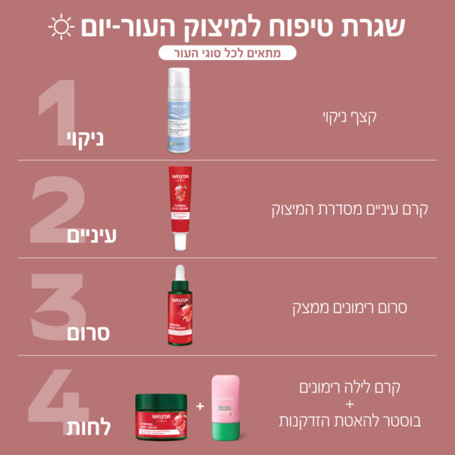 שגרת בוקר לטיפוח ומיצוק העור