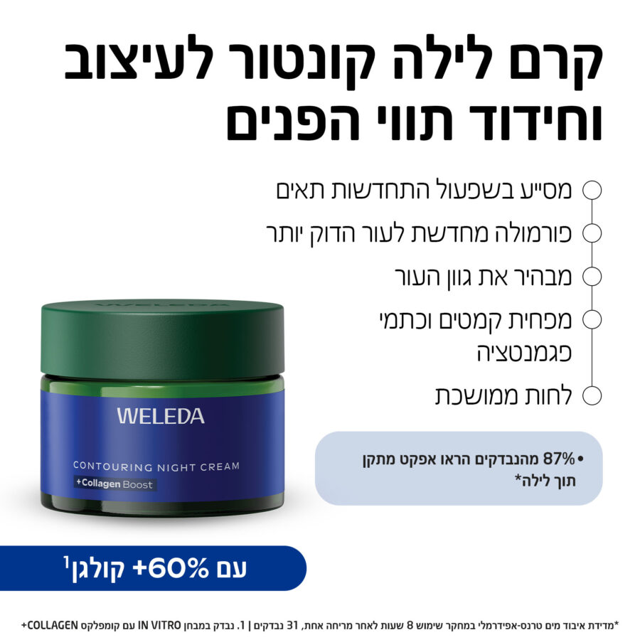 קרם לילה קונטור לעיצוב וחידוד תווי הפנים
